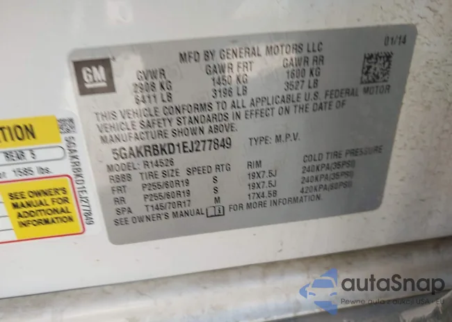 5GAKRBKD1EJ277849: 43362710