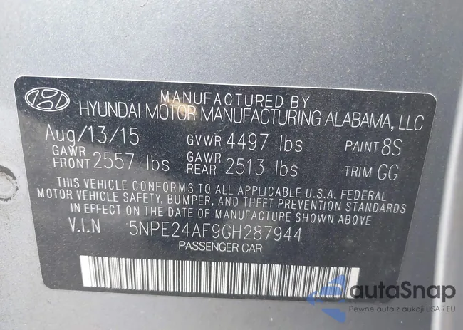 5NPE24AF9GH287944: 43362765