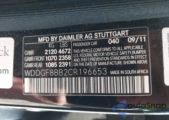 WDDGF8BB2CR196653: 43362768