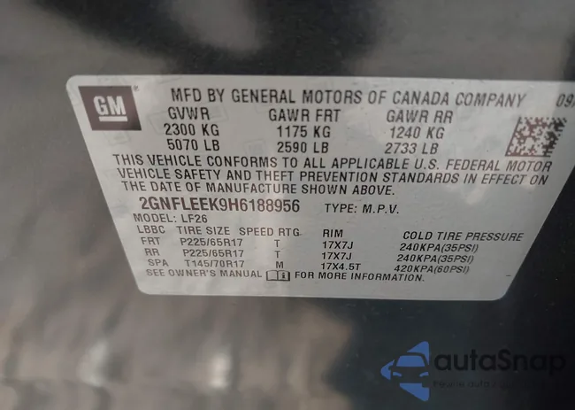 2GNFLEEK9H6188950: 43362868