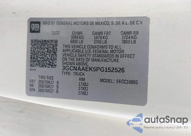 3GCNAAEK5PG152526: 43362926