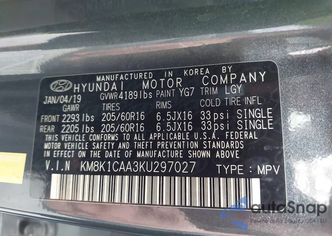 KM8K1CAA3KU297027: 43362967