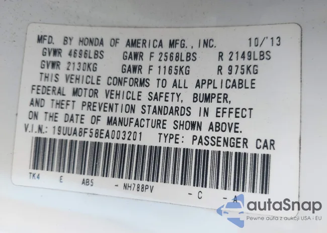 19UUA8F58EA003201: 43362975