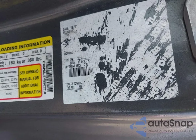 1FA6P8SJ3M5502218: 43363053