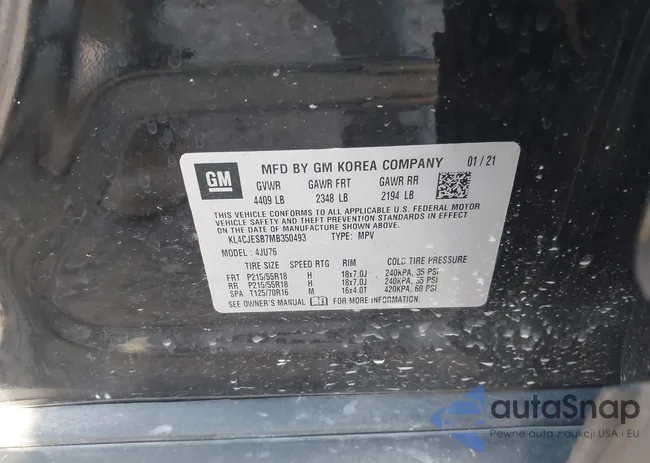 KL4CJESB7MB350493: 43363057