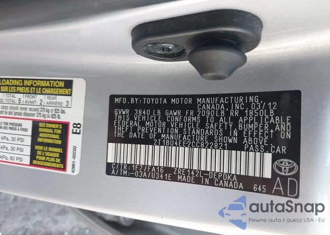 2T1BU4EE2CC822821: 43363174