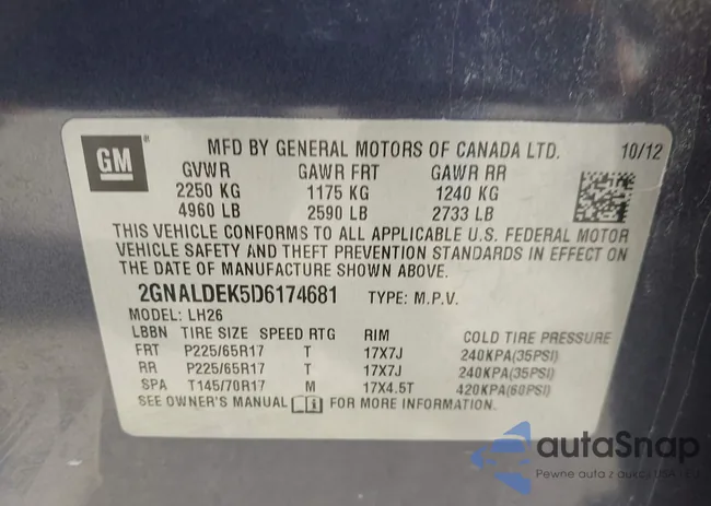 2GNALDEK5D6174681: 43362431