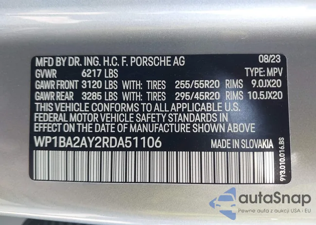 WP1BA2AY2RDA51106: 43362441