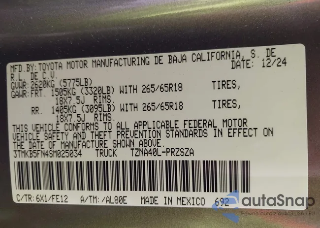 3TMKB5FN4SM025034: 43362553