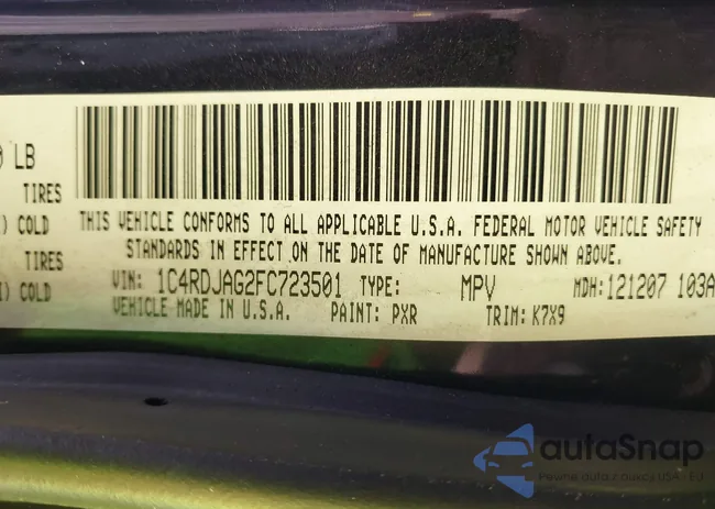 1C4RDJAG2FC723501: 43362560