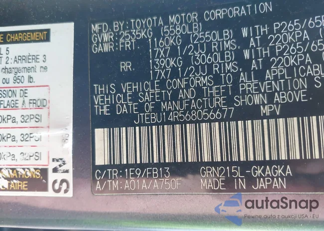 JTEBU14R568056677: 43362653