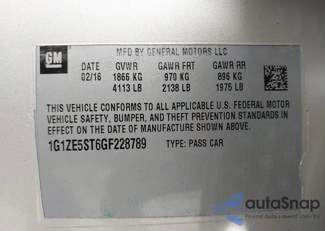 1G1ZE5ST6GF228789: 43363838