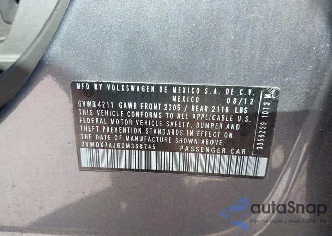 3VWDX7AJ6DM368745: 43364030