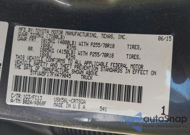 5TFUW5F17FX479045: 43363287