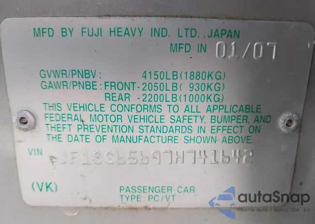 JF1SG65697H741642: 43363411