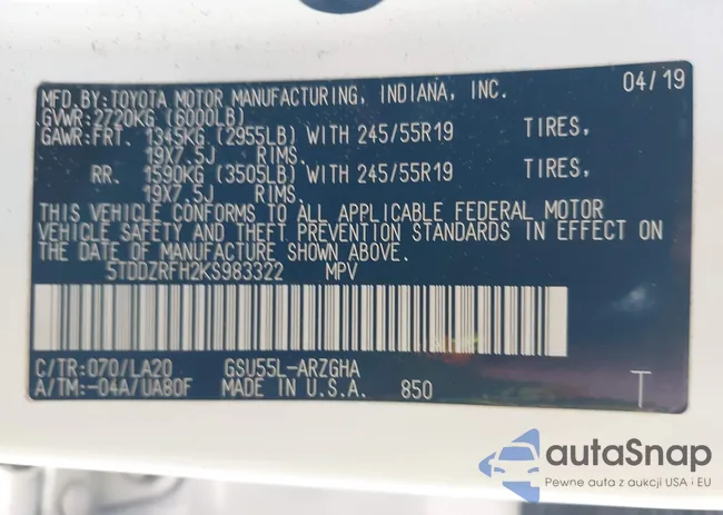 5TDDZRFH2KS983322: 43363494