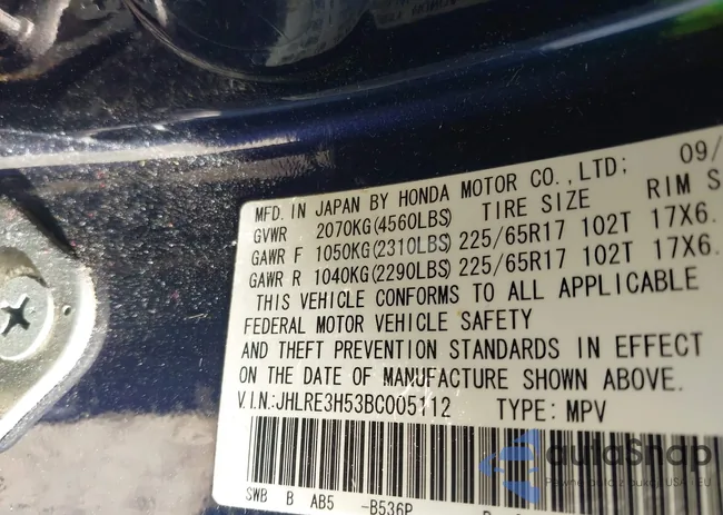 JHLRE3H53BC005112: 43363574