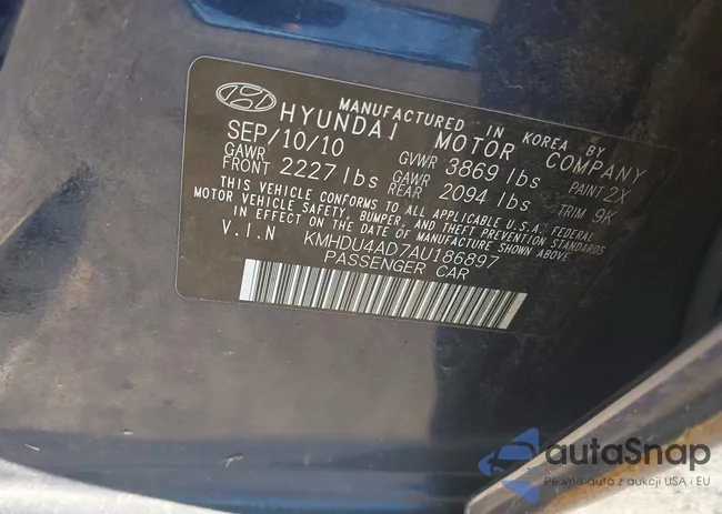 KMHDU4AD7AU186897: 43364990