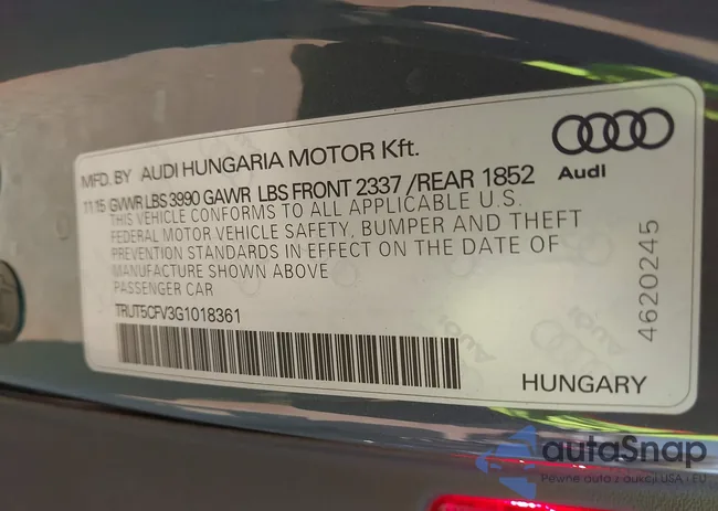 TRUT5CFV3G1018361: 43365074