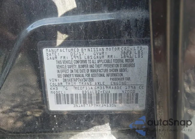 3N1AB7AP7HY341306: 43364458