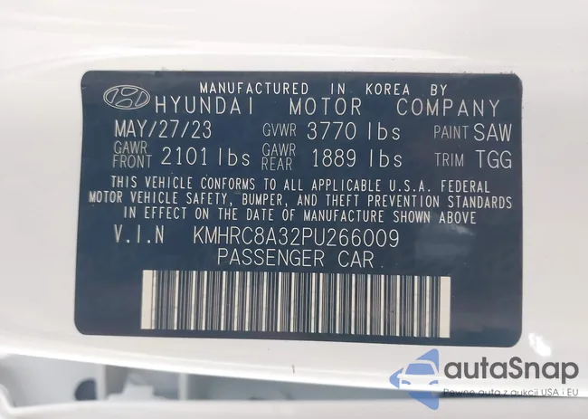 KMHRC8A32PU266009: 43364487