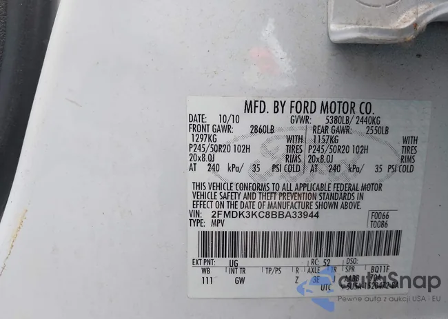 2FMDK3KC8BBA33944: 43364528