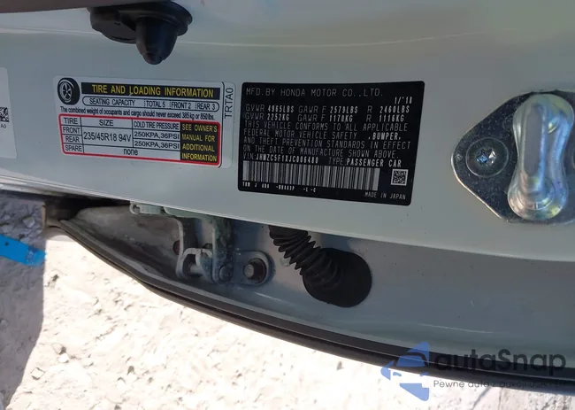 JHMZC5F1XJC006480: 43364620