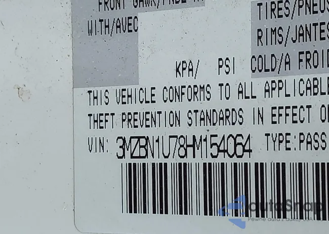 3MZBN1U78HM154064: 43365709