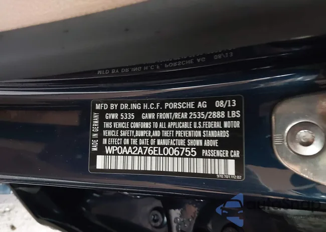 WP0AA2A76EL006755: 43365767