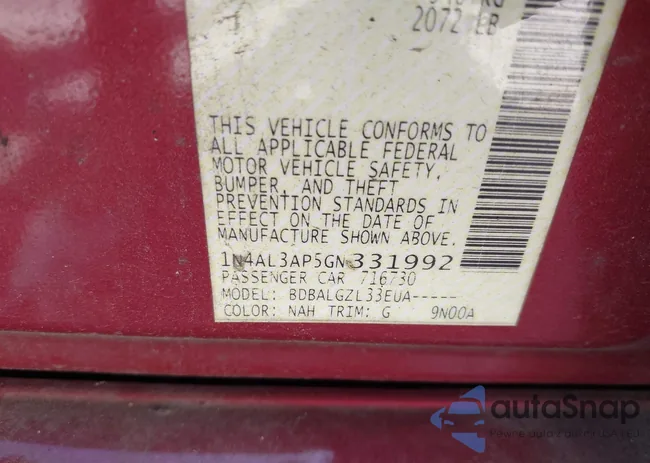 1N4AL3AP5GN331992: 43366081