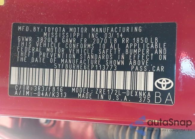 5YFBURHE6EP113773: 43366117