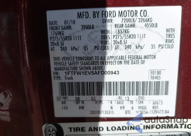 1FTFW1EV5AFD00943: 43366129