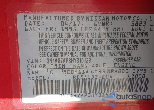 3N1AB7AP3HY315138: 43366171