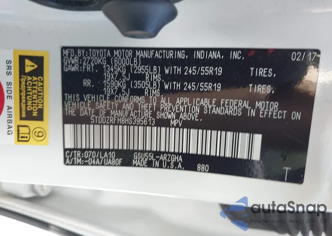 5TDDZRFH8HS395613: 43366177