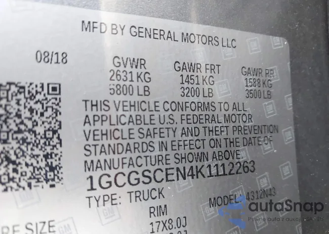 1GCGSCEN4K1112263: 43365282