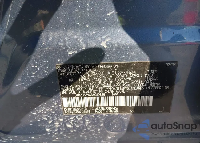 JTMZD33V686069885: 43365334