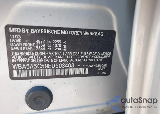 WBA5A5C59ED503403: 43365352