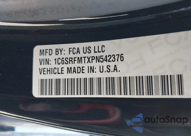 1C6SRFMTXPN542376: 43365370