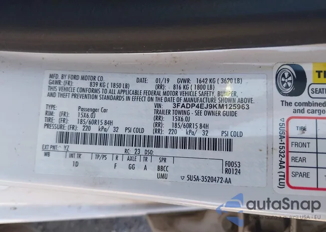 3FADP4EJ9KM125963: 43365417