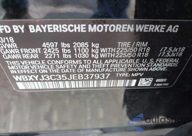 WBXYJ3C35JEB37937: 43365566