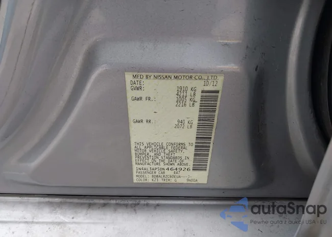 1N4AL3AP5DN464926: 43365610