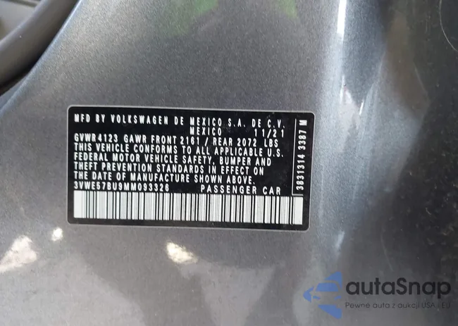 3VWE57BU9MM093326: 43365614