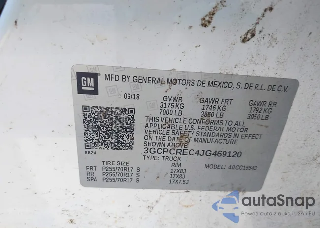 3GCPCREC4JG469120: 43366967