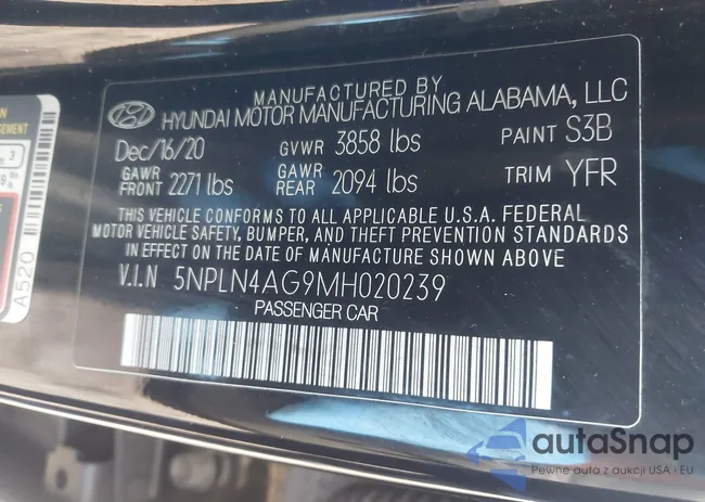 5NPLN4AG9MH020239: 43367205