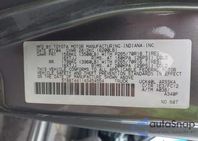 5TBBT44114S454554: 43367226