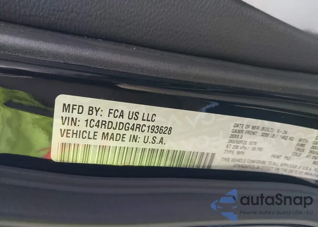 1C4RDJDG4RC193628: 43366266