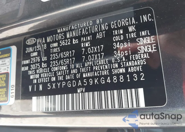 5XYPGDA59KG488132: 43366327