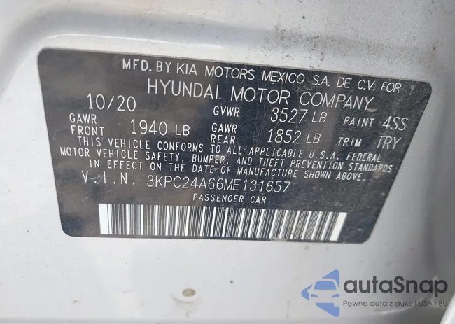 3KPC24A66ME131657: 43366464