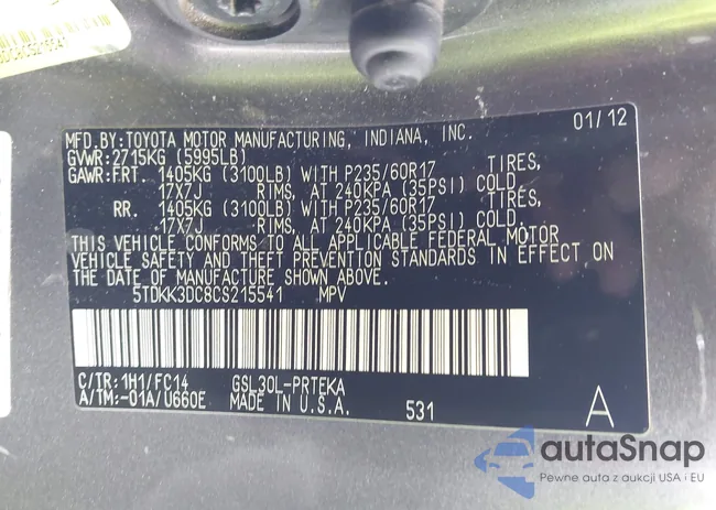 5TDKK3DC8CS215541: 43366494