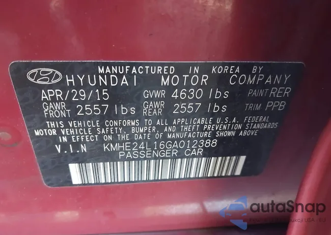 KMHE24L16GA012388: 43366541